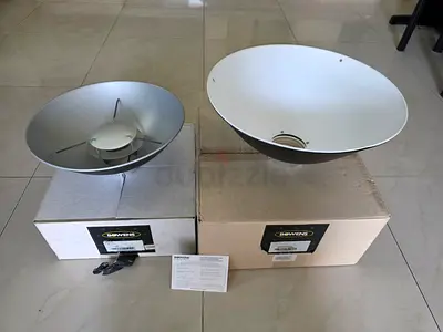 Genuine Bowens 21" White Beauty Dish & 15" Silver Softlite Reflector - NIB (New in Box)
