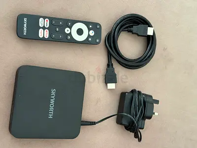 Skyworth Android TV Box with Remote, HDMI and Power Adapter