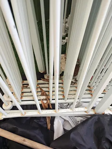 2 Sets of White Metal Safety Fencing / Barriers, Used