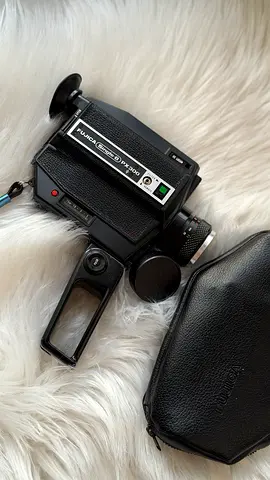 Vintage Fujica Single-8 PX300 Cine Movie Camera with Original Leather Case