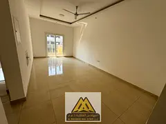 A comfortable apartment featuring a master bedroom, living room, two bathrooms, and a balcony, with