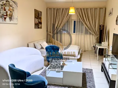 استوديو مفروش للإيجار الشهري – أبراج عجمان ون، برج 10 | عجمان