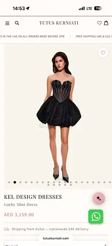 KEL Design Garby Mini Dress – Brand New with Tags | Size S