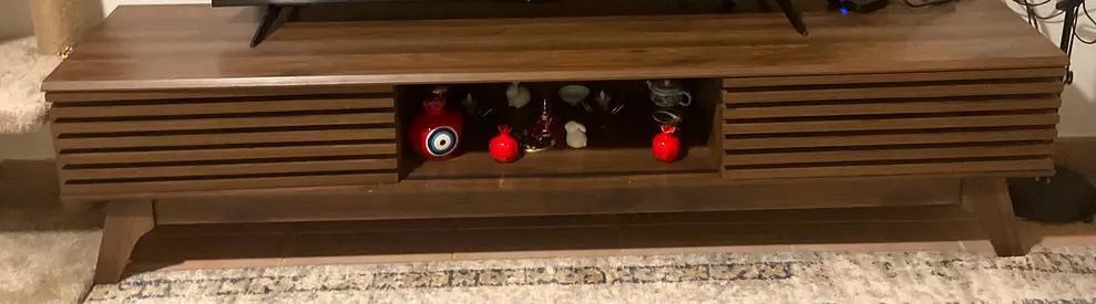 Wooden TV Cabinet / Entertainment Unit - Mid-century Modern Style