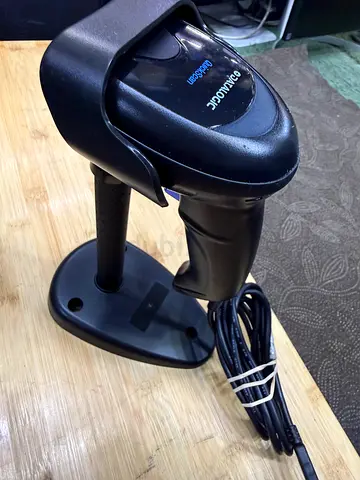 Datalogic QuickScan Barcode Scanner with Stand - Good Condition
