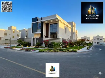 فيلا زاوية جديدة تصميم مودرن السعر شامل رسوم التسجيل و التملك و قابل للتفاوض