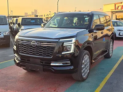 Nissan Patrol LE Platinum 3.5l twin turbo A/T 4WD SUV GCC Black Color Inside Red 2026 Model