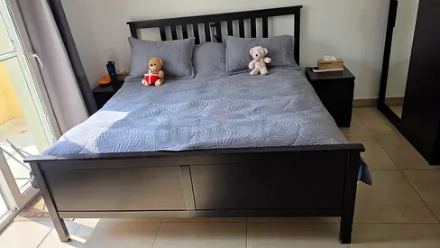 Ikea Bedroom - King size bed, Wardrobe, 2 Side Tables and Drawer Chest