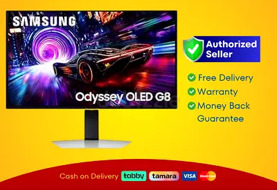 Samsung 27" Odyssey OLED G8 Gaming Monitor - 4K UHD QD-OLED - 240Hz - LS27FG810
