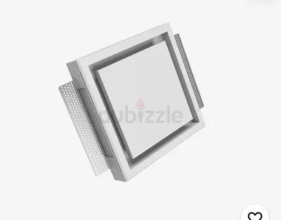 Brand New ERGOVENT KVADRO 125 Frameless Ventilation Diffuser for Gypsum Ceilings