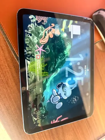 Used iPad 2022 (10th Gen) 10.9-Inch bluee 64GB - fully functional cracked glass