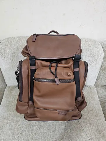 TUMI Brown leather backpack - brand new