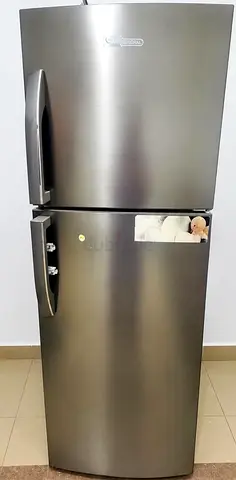 Silver double-door Refrigerator - Good working condition