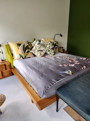 King Size Solid Oak Bed Frame without Mattress - Brand New Condition