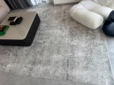Light Grey Abstract Jay Ashton Rug 240x350 cm