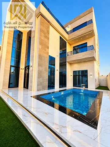 Luxury 6 Master Bedroom Villa for Sale in Al Helio 2, Ajman | Private Pool & Panoramic Elevator