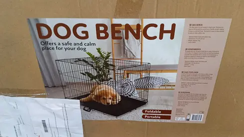 Foldable Portable Dog Bench / Crate - Brand New Box