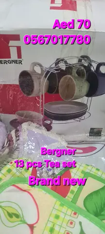 Bergner 13-piece Tea Set - Brand New (AED 70)