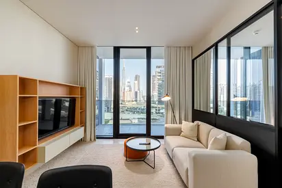 Modern Comfort: 1BR w/ Burj Khalifa View