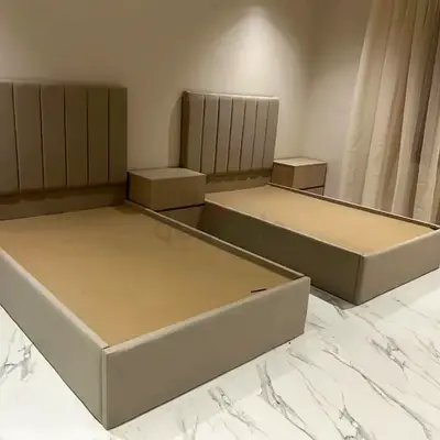 Luxury Upholstered Fabric Bed Frame For Sale. 90*200 Single Size Bed Set For Sale