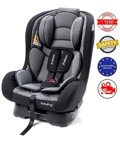 Babyhug Convertible Infant to Toddler Car Seat - Grey