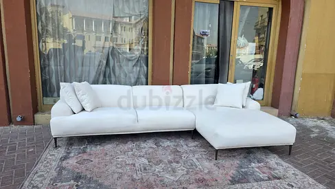 Like new Condition The Loom Collection L shape sofa beige