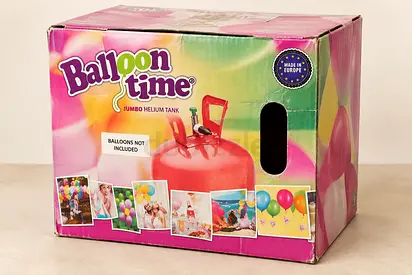🔥 MOVING SALE! Balloon Time Jumbo Helium Tanks Set (1 Full + 1 Half Full) — ONLY 120 AED for BOTH!