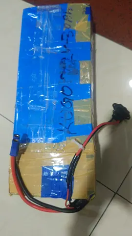 Used rechargeable battery pack with wiring (large capacity) - tested