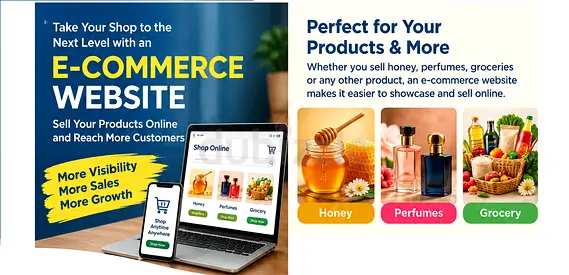 Take your shop to E-Commerce Website