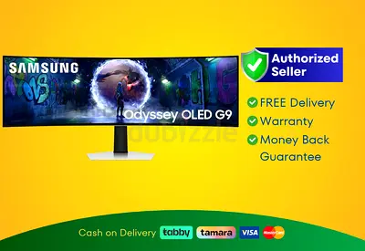 Samsung 49 inch Odyssey OLED G9 Curved Gaming Monitor - 144Hz, S49DG912SU