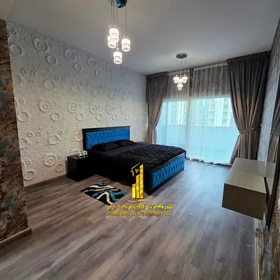 شقه فاخره ثاني ساكن. غرفه وصاله مع بلكون مفتوحه .عجمان ون تاور. مفروش بالكامل للإيجار الشهري✨الإيجار يشمل الفواتير والإنترنت وموقف