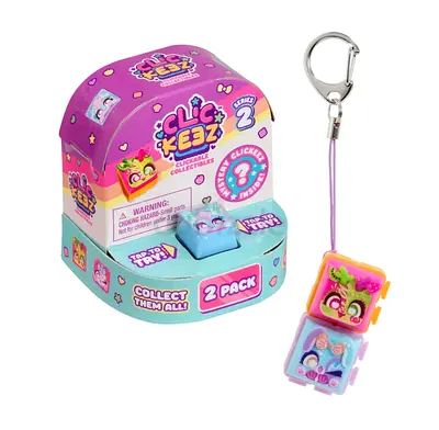 Goliath Clickeez Clickable Collectibles Mystery Fidget Toy, Series 2, Pack of 2, Ages 6+