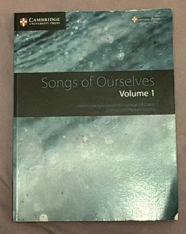Songs of Ourselves Volume 1 (Cambridge University Press)