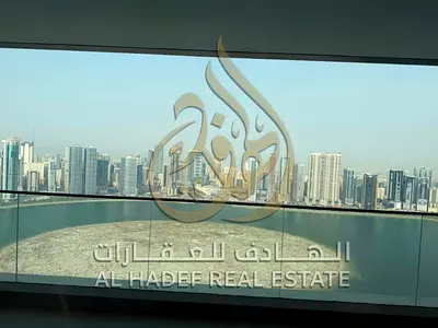 Annual Rent in Sharjah | Sharjah Terraces Tower Luxury Apartment with Stunning Sea View | 3 Bedrooms, Spacious Living Room & Maid’s Room Experience up