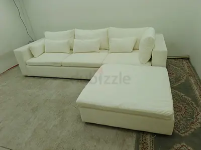 West elm white color sofa