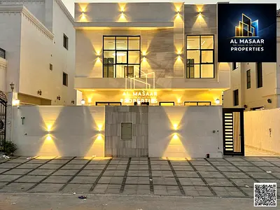 A luxury villa for sale in Al Helio, featuring custom design and high-end finishes, a private pool, and a price that includes electricity, water, and