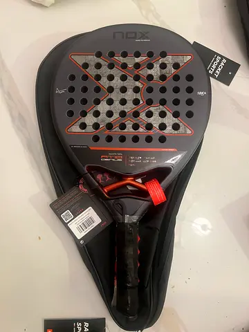 NOX at10 18k Padel Racket with Cover - Brand New