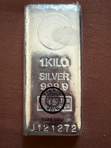 1 kg Silver Bar - 999 Fine (Tigris Refinery)