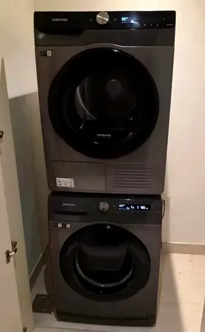 Samsung 9kg Washer and Dryer Set WiFi access- Dark Grey, Good Condition