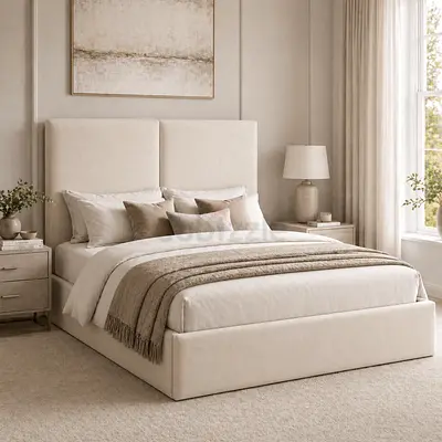 Splited headboard king hydraulic bed