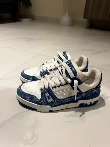 LV Trainers Blue EU 42.5 Real Not Fake, authentic bought from LV paris Used