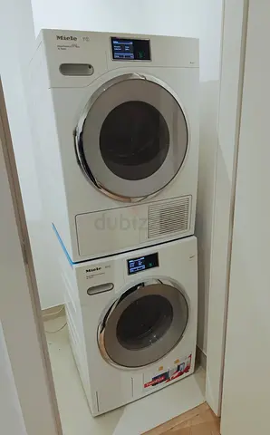 Miele lastest model Stackable Washer and Tumble Dryer - Compact Pair, White