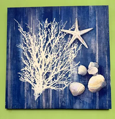 White and Blue Canvas