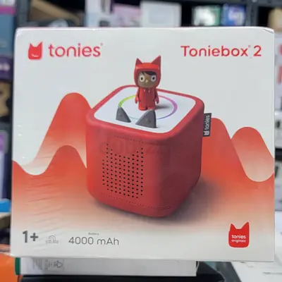 Tonies Toniebox 2 Red - Audio Player for Kids (Boxed)