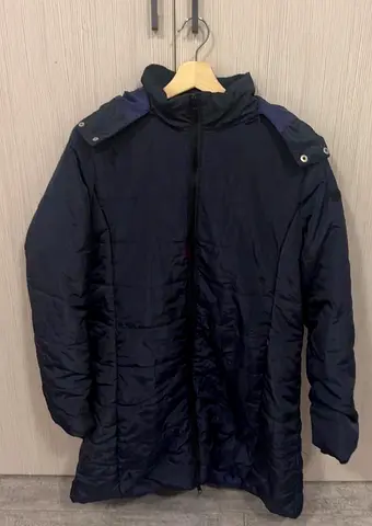 Men's quilted jacket with a full-length zipper