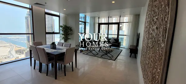EG | Luxury 2 BR, fully furnished , full sea view