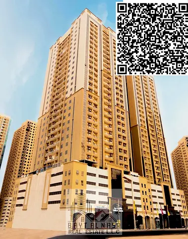 🏡 1 Bedroom Apartment with Study Room for Rent – Goldcrest Tower, Ajman