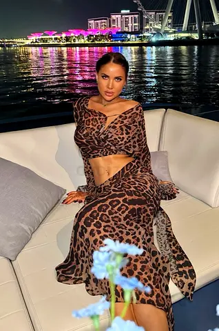 Tiger Print Two-Piece Set