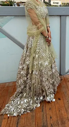 Stunning Designer Heavy Mirror & Fringe Work Lehenga Set