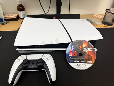 Sony PlayStation 5 Slim Disk UAE Version with DualSense Controller + Call of Duty BO7